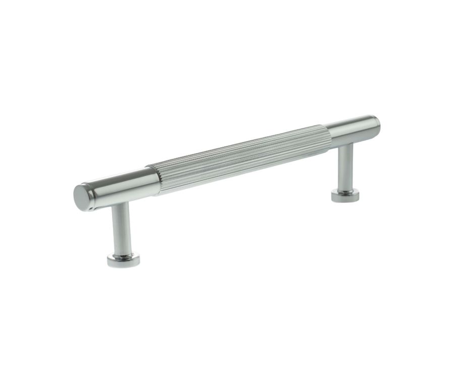 Polished Chrome 128mm Battersea Linear Cabinet Pull Handle | MHCL17128PC