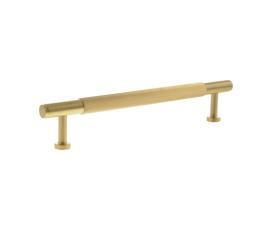 Satin Brass 160mm Battersea Linear Cabinet Pull Handle | MHCL17160SB