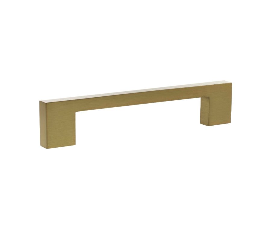 Satin Brass 128mm Empire Slim Cabinet Handle | MHCN17128SB