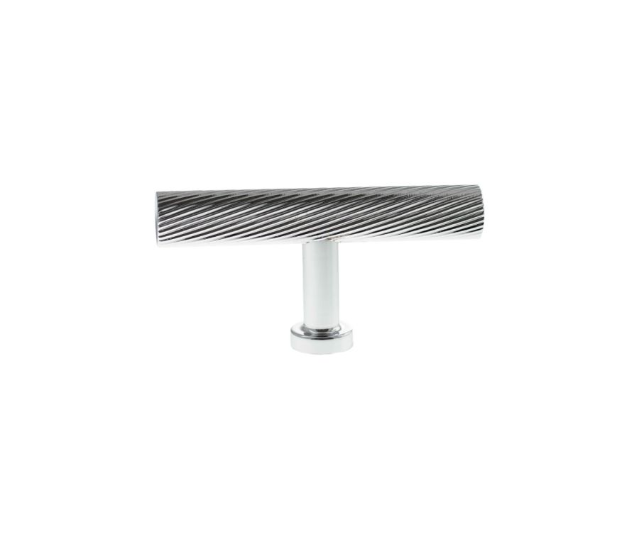 Polished Chrome Paddington Spiral T Bar Cabinet Knob | MHCS1675PC