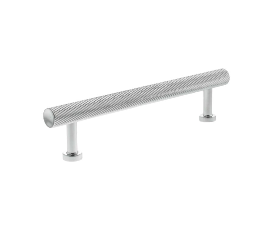Polished Chrome 128mm Paddington Spiral Cabinet Pull Handle | MHCS17128PC