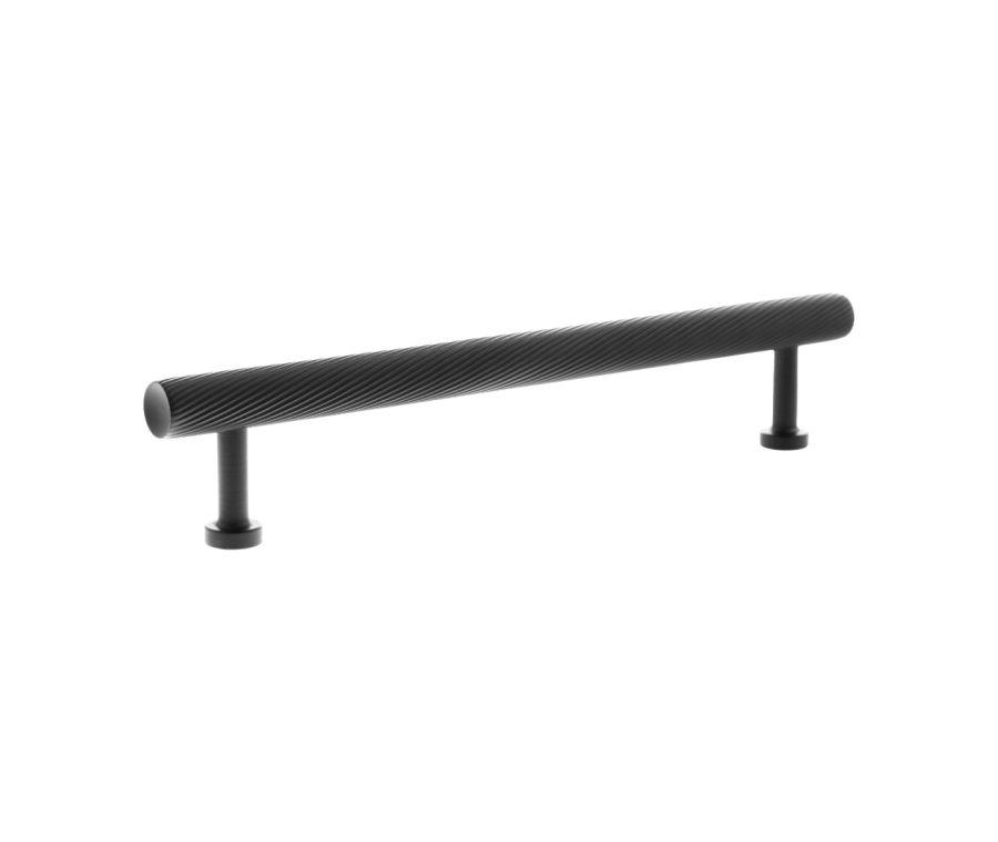 Matt Black 160mm Paddington Spiral Cabinet Pull Handle | MHCS17160MB