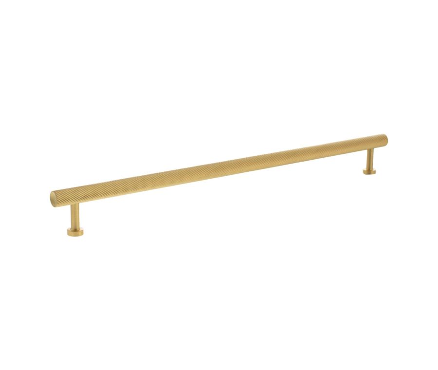 Satin Brass 320mm Paddington Spiral Cabinet Pull Handle | MHCS17320SB