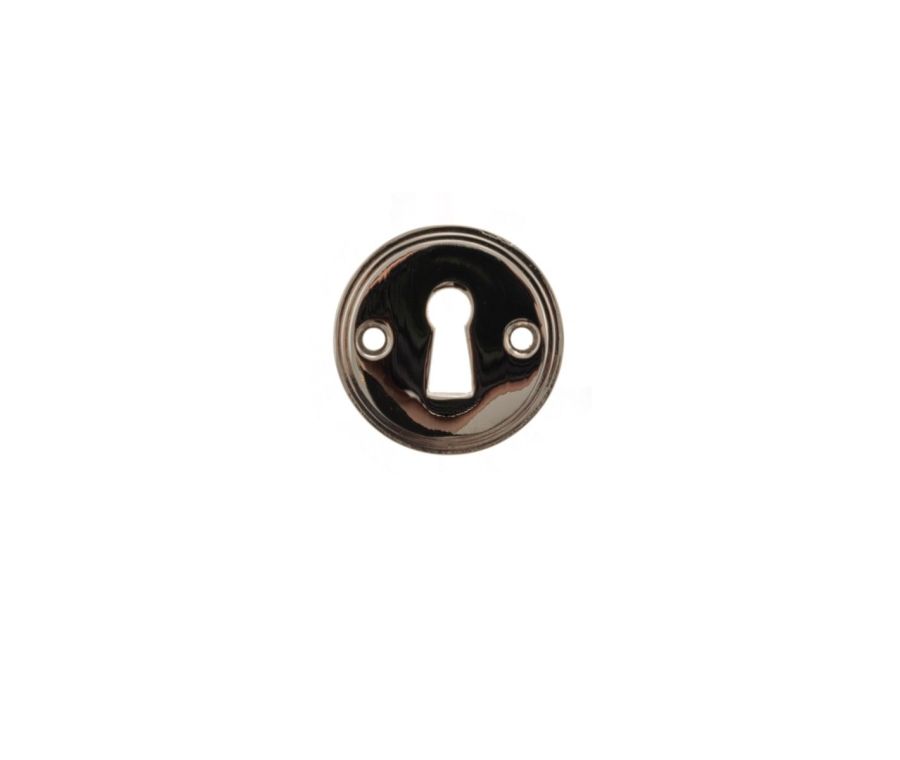 Millhouse Polished Nickel Open Key Escutcheon | MHRKEPN