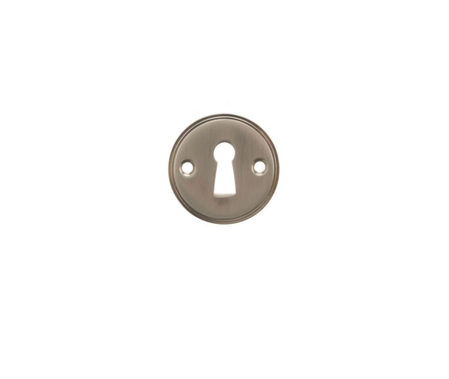 Millhouse Satin Nickel Open Key Escutcheon | MHRKESN