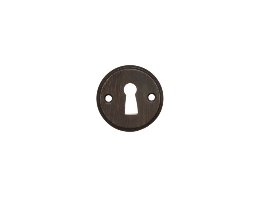 Millhouse Urban Dark Bronze Open Key Escutcheon | MHRKEUDB