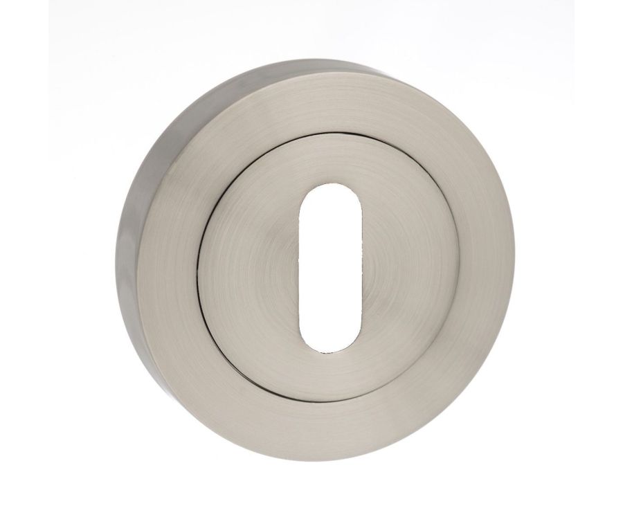 Millhouse Satin Nickel Key Escutcheon | MHRKSN