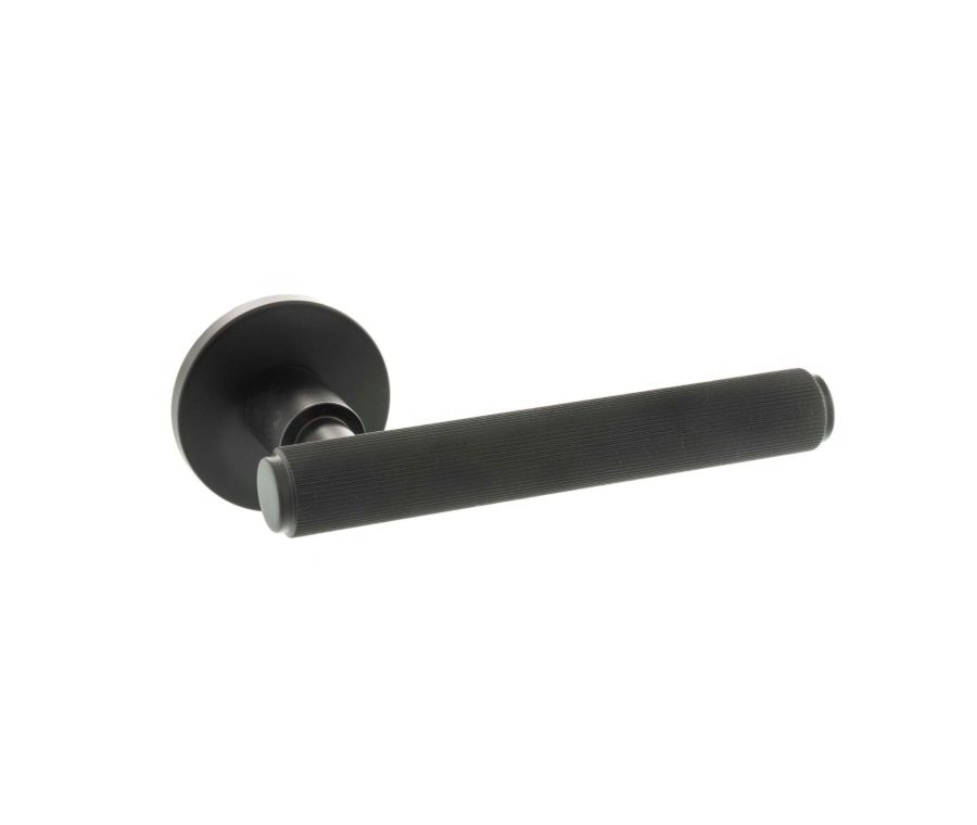Set Millhouse Matt Black  Stephenson Linear Lever on 5mm rose | MHSR250MB