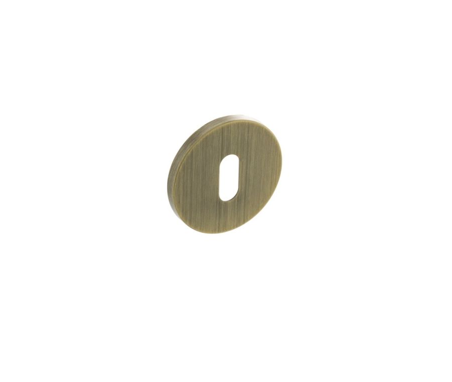 Millhouse Yester Bronze Key Escutcheon on 5mm slimline rose | MHSRKYB