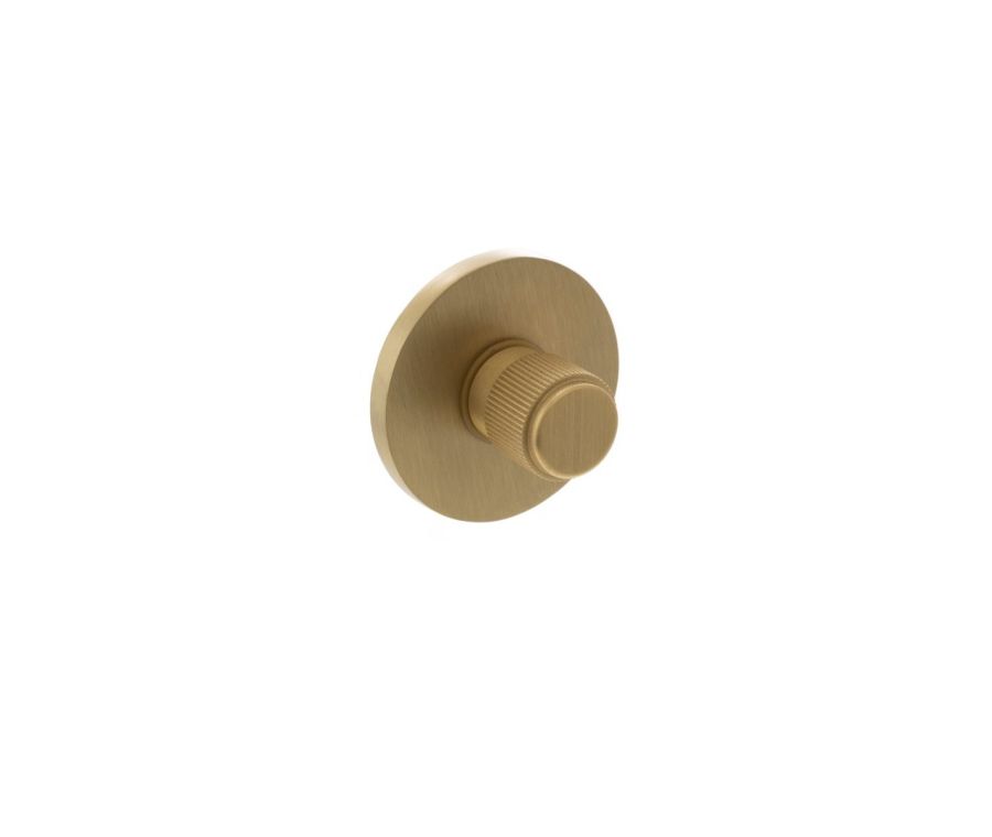 Millhouse Satin Brass Linear WC Turn & Release on 5mm rose | MHSRLWCSB