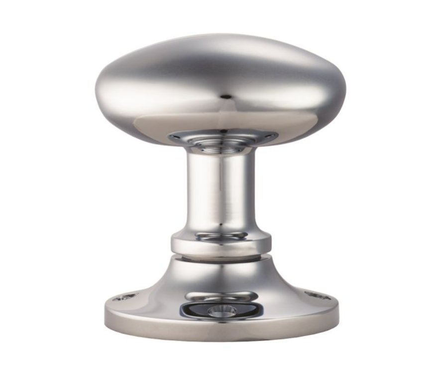 Polished Chrome Oval Mortice Knob Furniture | MK001CP