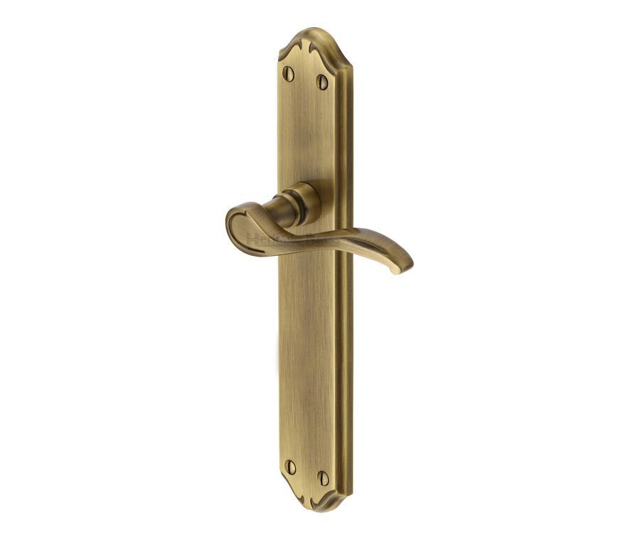 Heritage Brass Antique Brass Verona Long Design Door Handle - Lever Latch