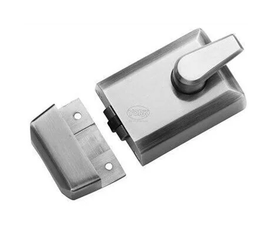 Satin Chrome 60mm Rollerbolt Rim Nightlatch | NL-R3060-SC
