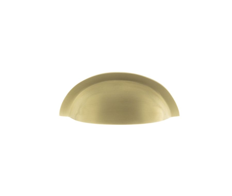 Satin Brass Winchester Cabinet Cup Pull | OEC1176SB
