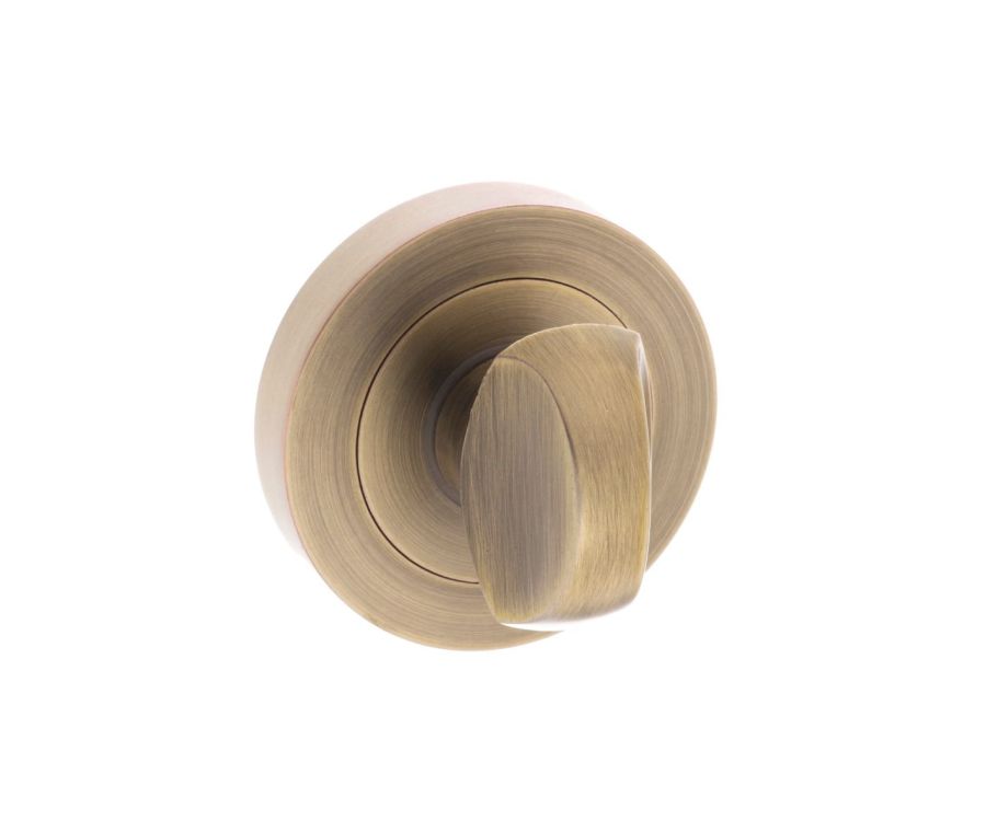 Set Matt Antique Brass Old English WC Turn & Release | OEWCMAB