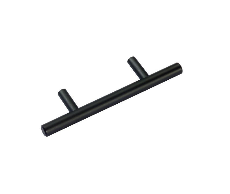 Matte Black 124mm T Bar Cabinet | P110505BL