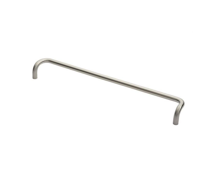 600 x 19mm Satin Stainless Steel Steelworx Cranked Pull Handle | PAC1600SSS