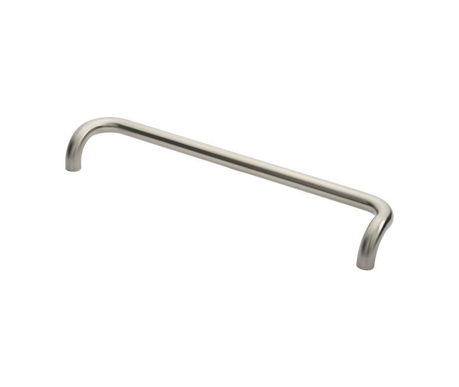 600 x 30mm Satin Stainless Steel Steelworx Cranked Pull Handle | PCC1600SSS