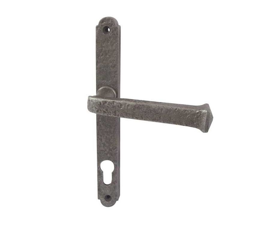 Frelan Pewter Antique Narrow Plate Euro Handle c/c 92mm 