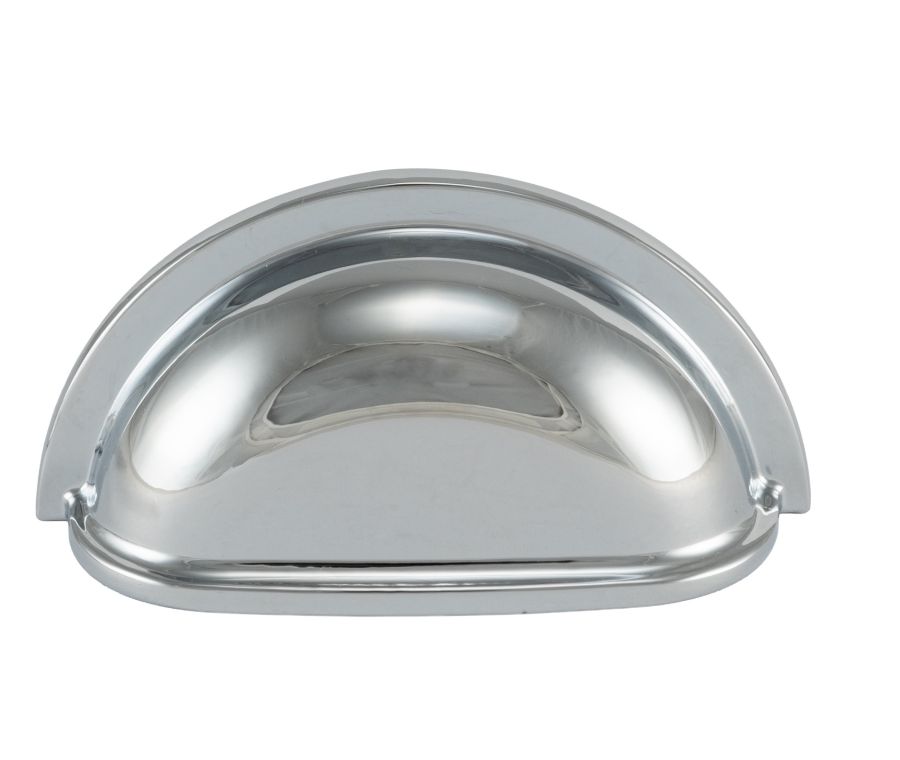 Polished Chrome 76mm Traditional Cup Pull