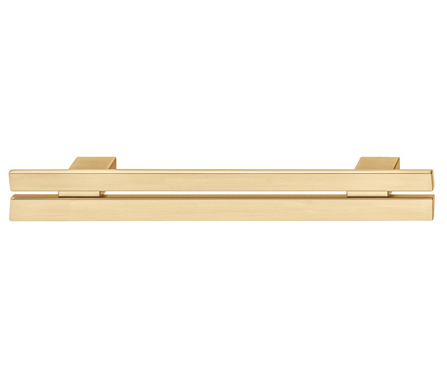 Brushed Gold 128mm Split Cabinet Handle | 106.70.500