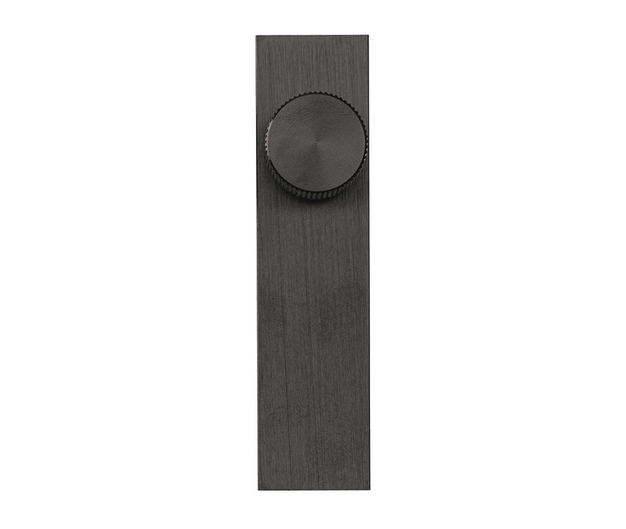 Brushed Black 22mm Arpa Knob on backplate | 101.20.802