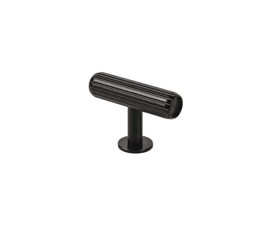 Brushed Black 55mm Rille T Knob | 101.20.820