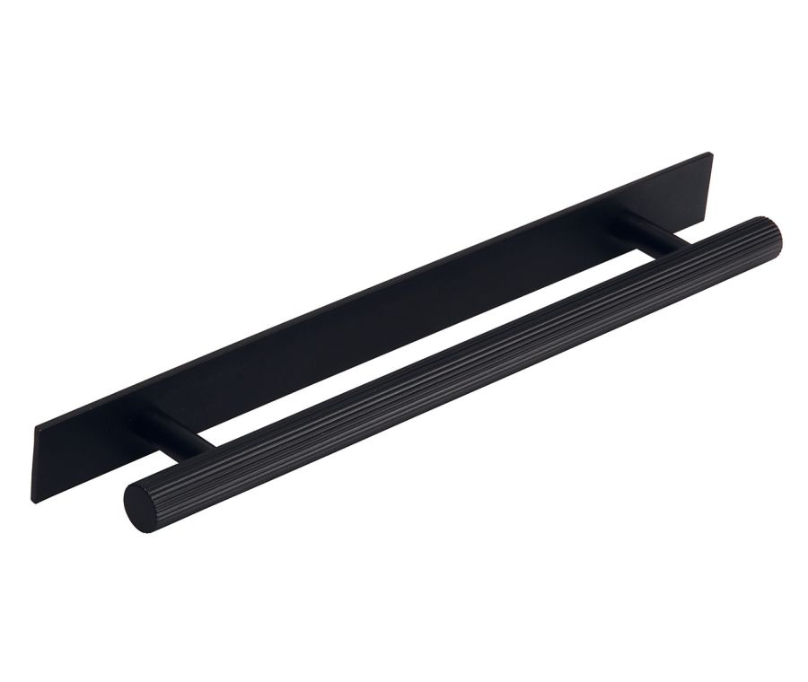 Matt Black 320mm Langham Lined Cabinet Handle  | 100.27.118