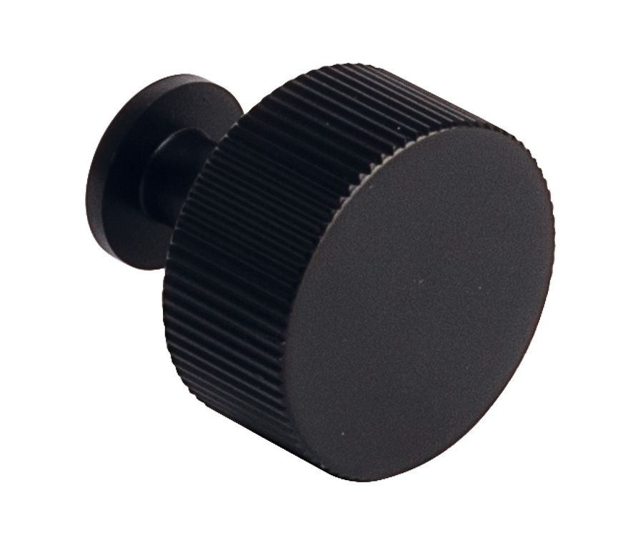 Matt Black 30mm Langham Lined Knob  | 100.27.191