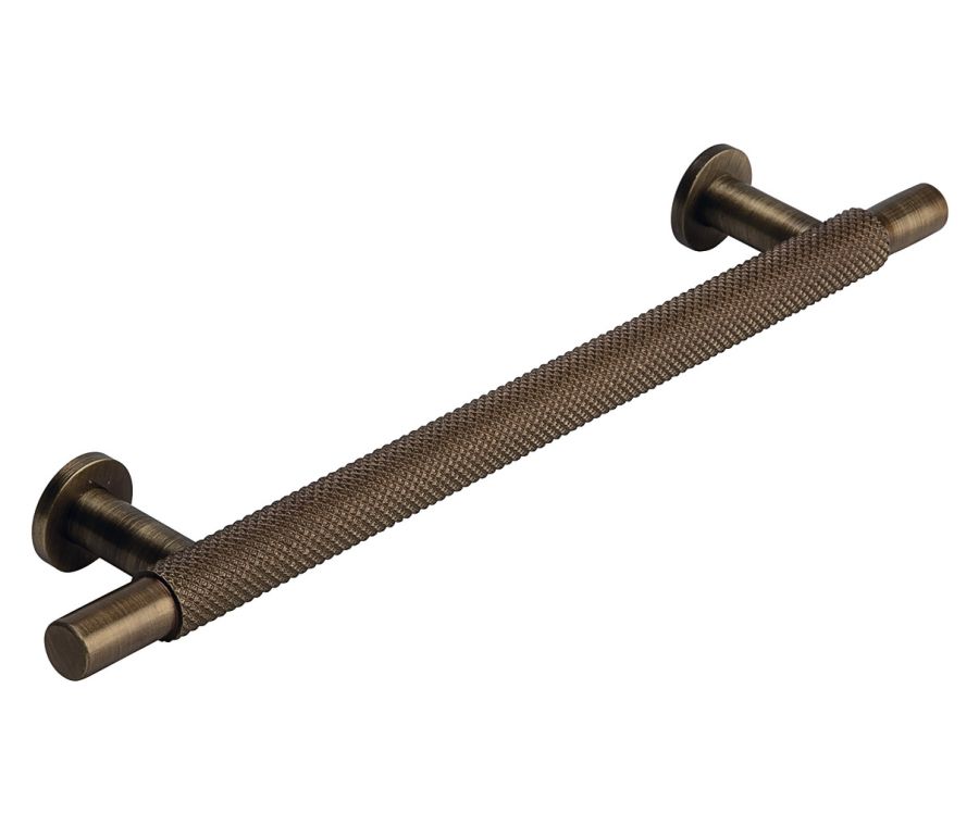 Satin Nickel 160mm Barchester Knurled Cabinet Handle | 101.21.001