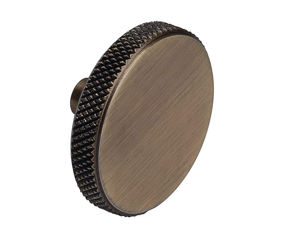 Antique Bronze 49mm Barchester Knurled Knob  | 101.21.018