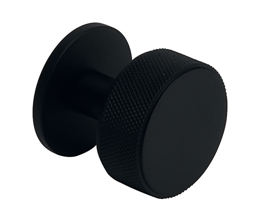Matt Black 38mm Harlington Knurled Knob  | 101.21.028