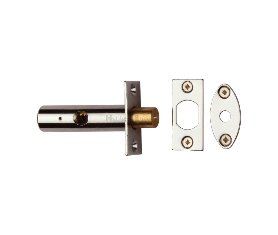 Polished Nickel Finish Rack Bolt without Turn
