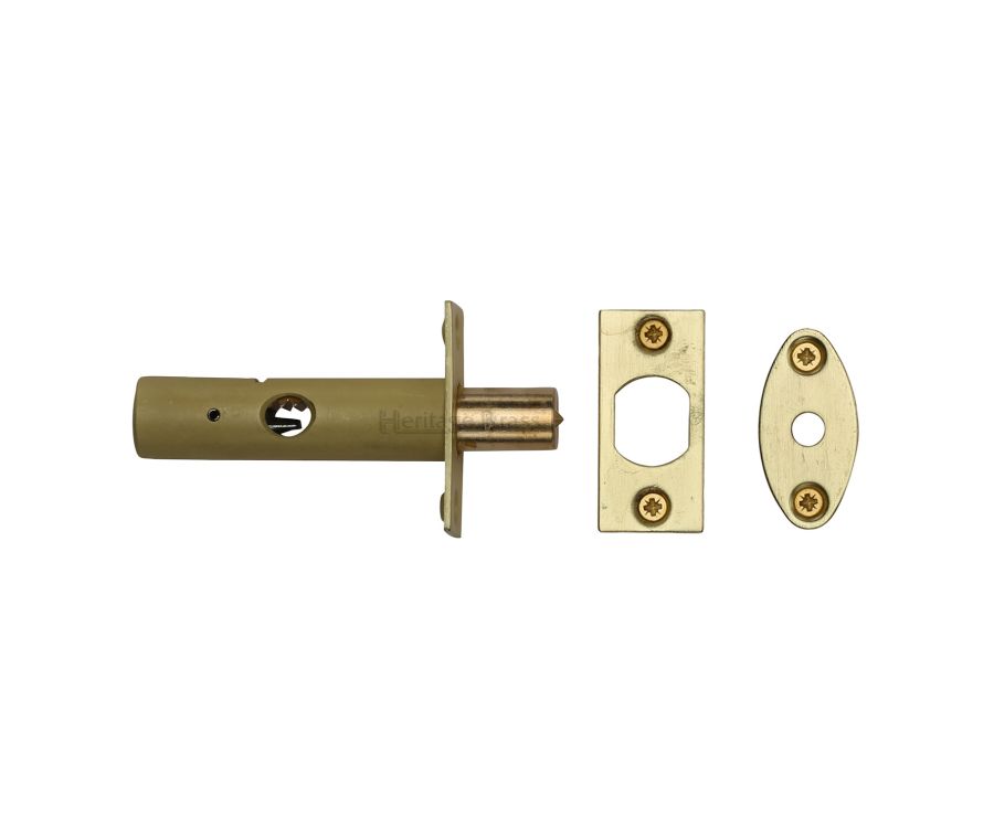 Satin Brass Rack Bolt without Turn 