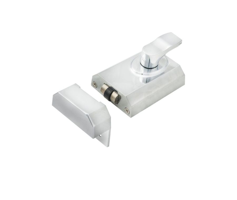 Polished Chrome 60mm Contract Rim Cylinder Rollerbolt | RCB8260PC