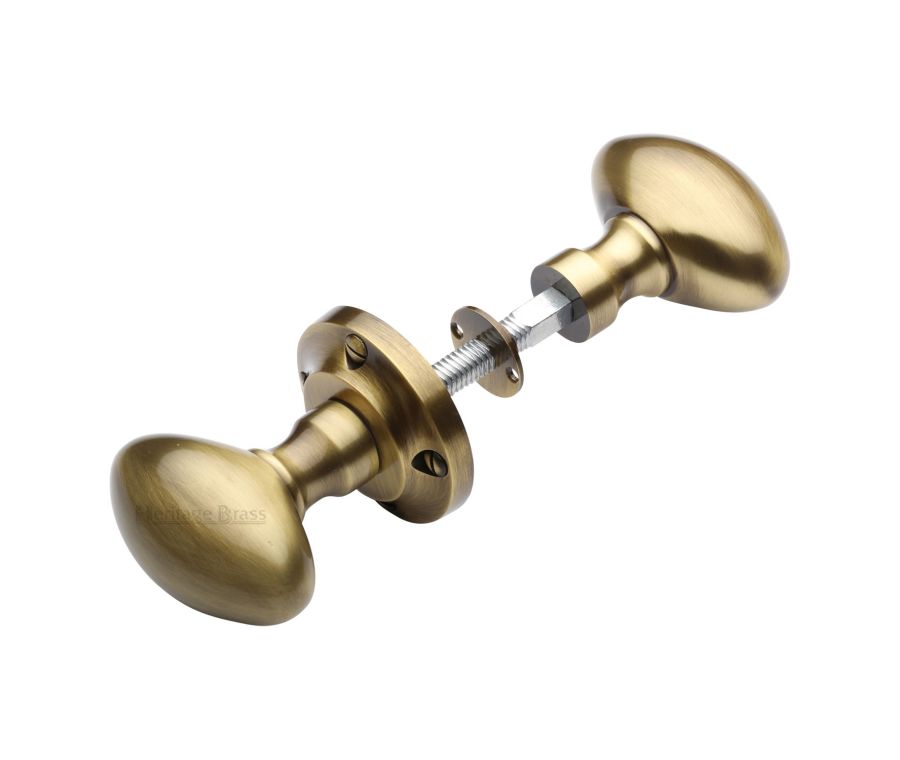 Heritage Brass Antique Brass Suffolk Rim Door Knob