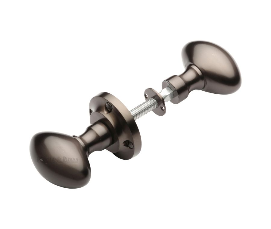 Heritage Brass Matt Bronze Suffolk Rim Door Knob