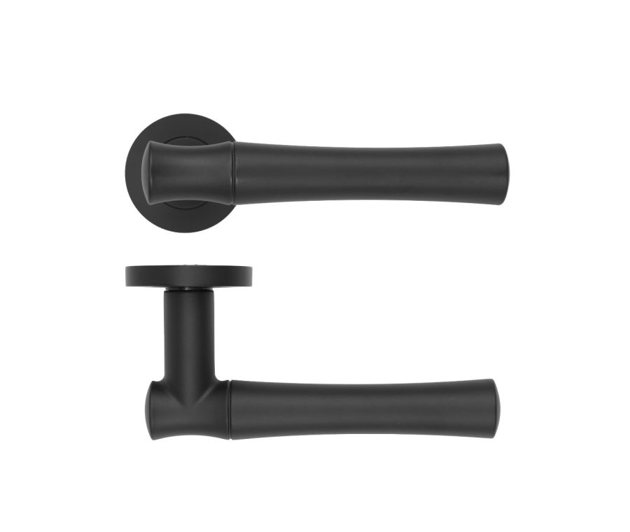 Matt Black Aldo Lever on Round Rose | RM160OMB