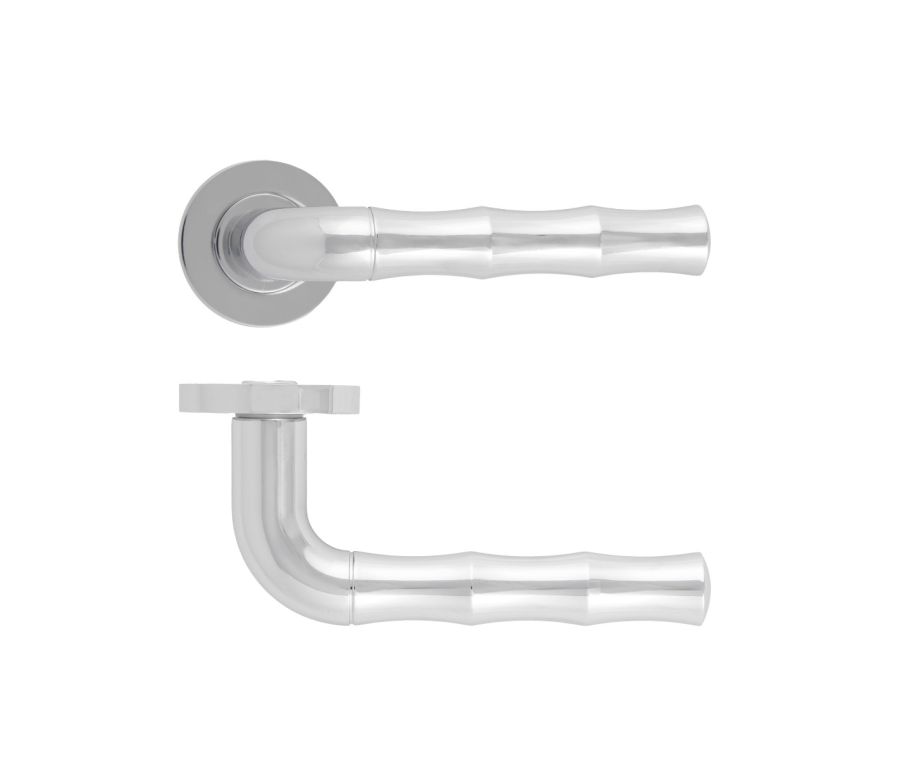 Polished Chrome Vasco Lever on Round Rose | RM200CP