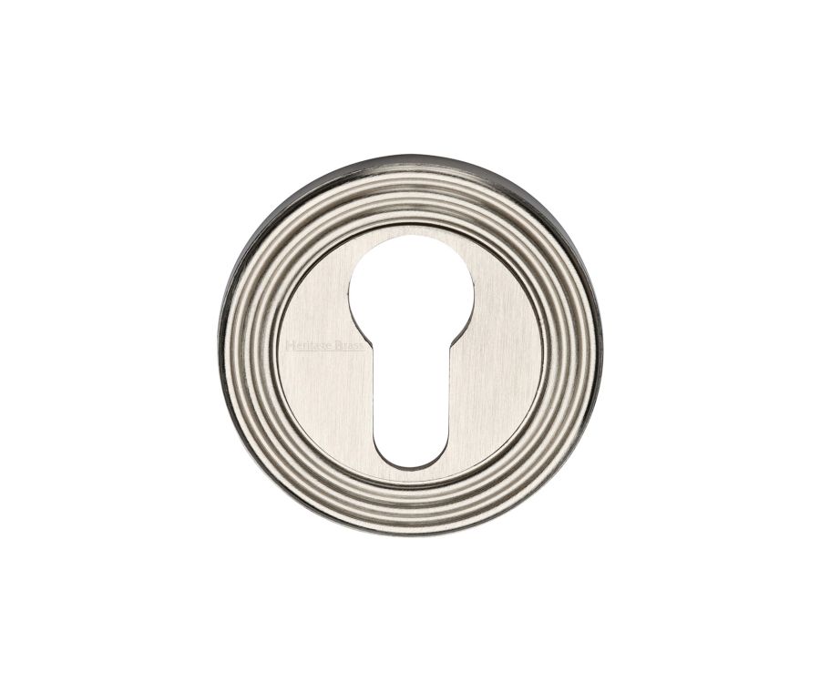 Satin Nickel Euro Profile Cylinder Escutcheon - RR4020
