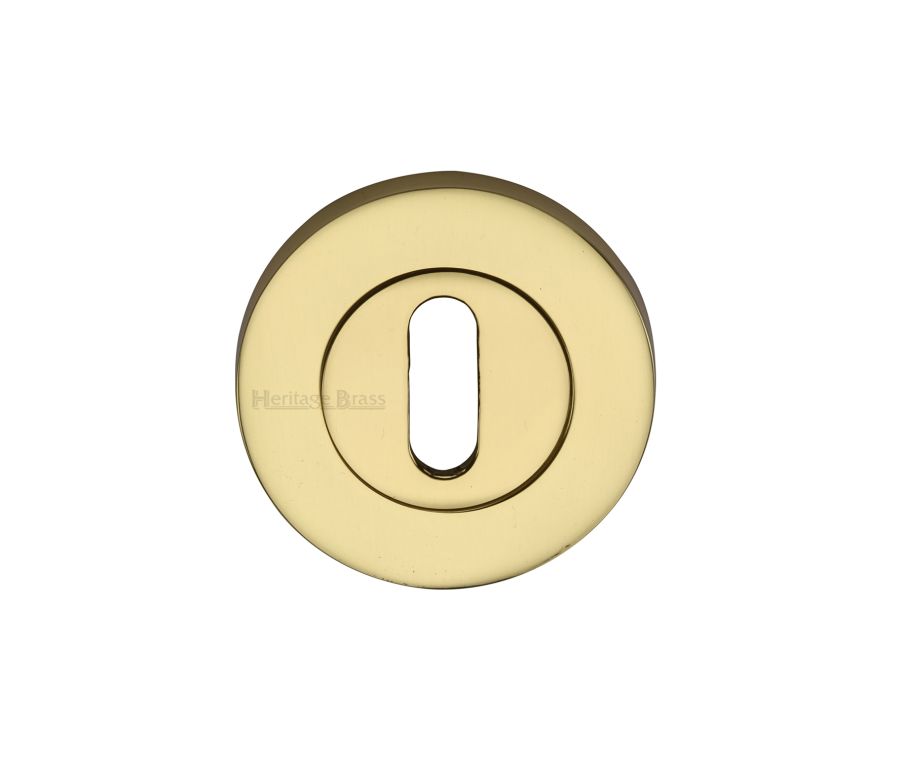 Polished Brass Standard Key Escutcheon Round - RS2000