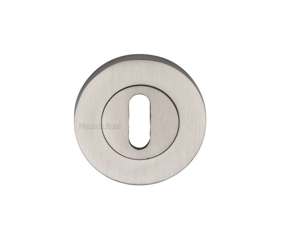 Satin Nickel Standard Key Escutcheon Round - RS2000