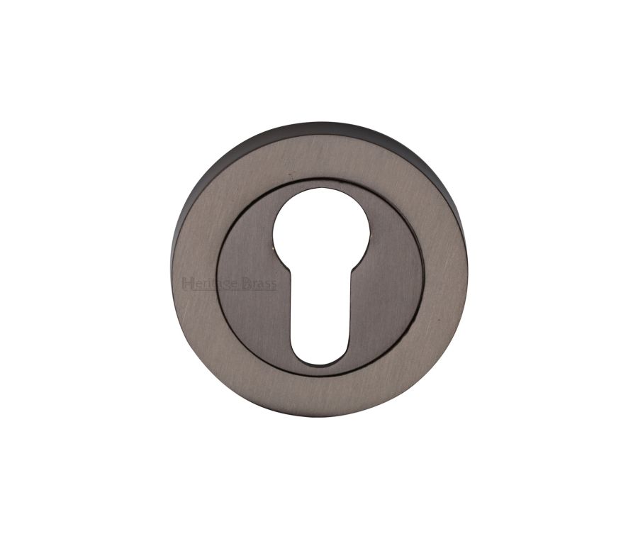 Matt Bronze Euro Profile Cylinder Escutcheon Round - RS2004