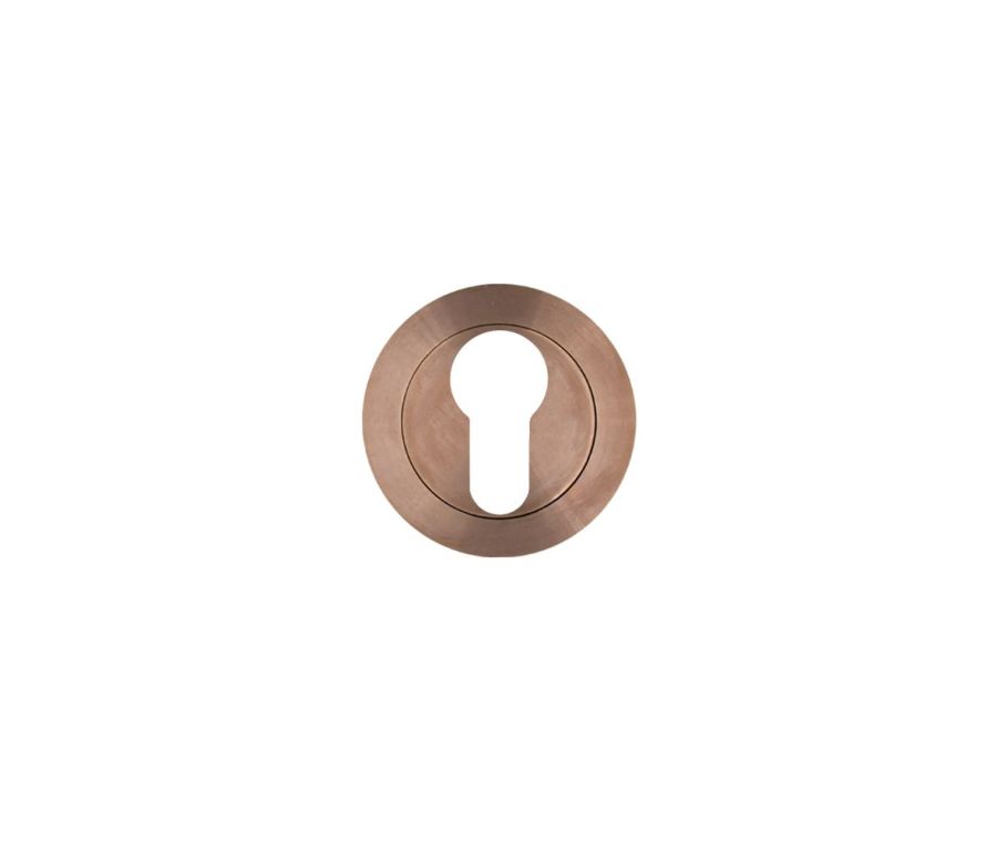 Rosso Tecnica Satin Bronze Euro Escutcheon | RT001PVDBZ