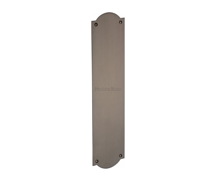 Heritage Brass Matt Bronze Shaped Fingerplate 305mm