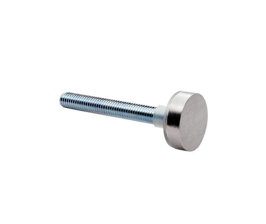 Pair Satin Stainless Steel Bolt Cap Fixing Pack To suit 22mm Pull Handle | SBF1022SSS