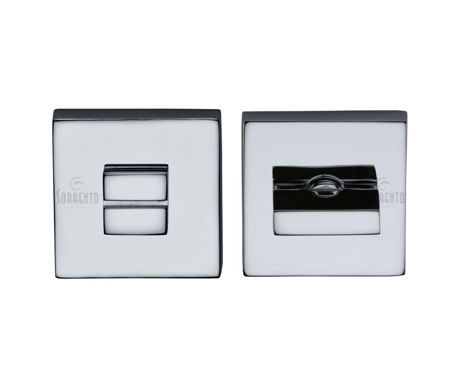 Polished Chrome Square Bathroom Turn & Release - SC-SQ4035