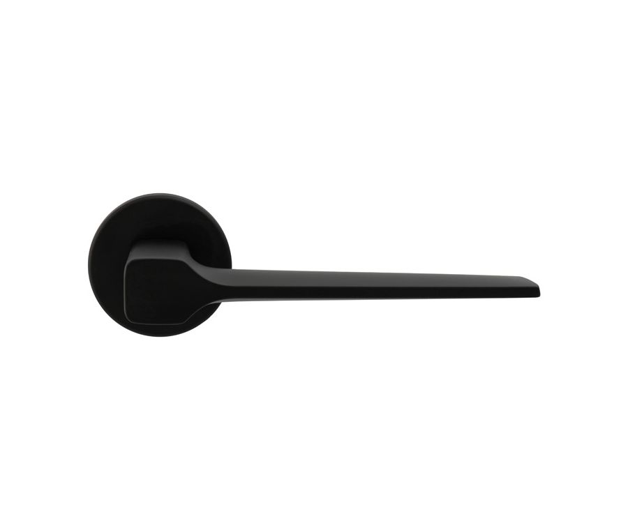Carlisle Matt Black Sonica Lever on Rose | SC5BLK