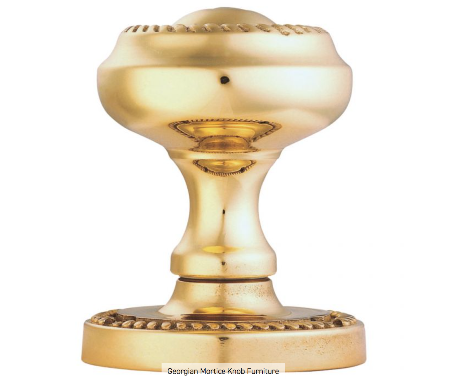 Set Carlisle Brass Polished Brass Georgan Mortice Knob | FG4PB