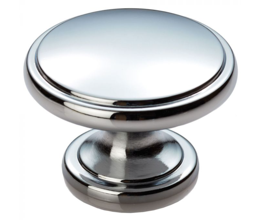 Polished Chrome 32mm Oxford Cupboard Knob | FTD524SCP